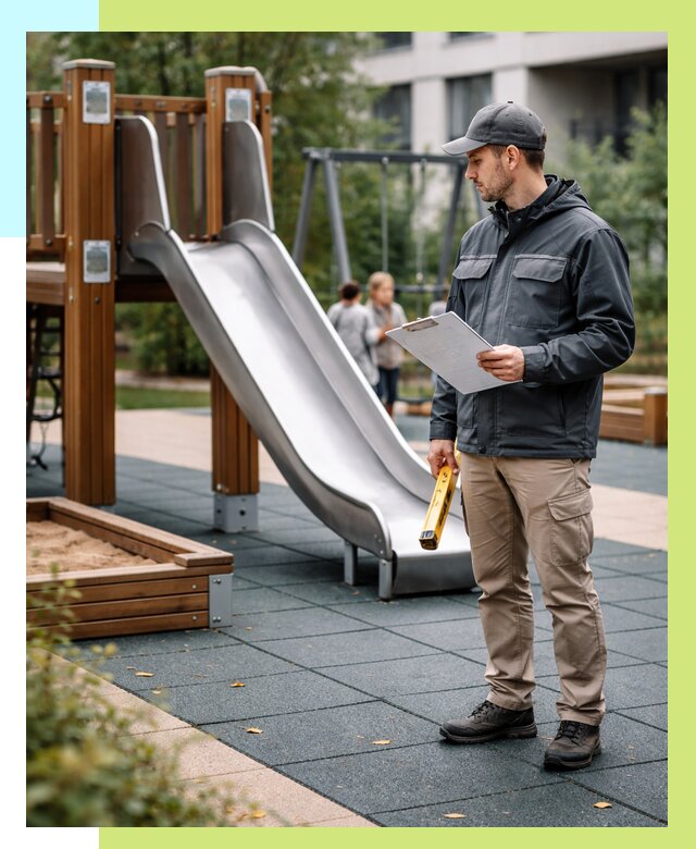 Сертификация детских площадок в Солнечногорске от 26020 р. | Алешин-Слн