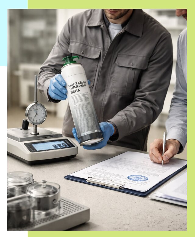 Сертификация монтажной пены в Солнечногорске от 15612 р. | Алешин-Слн