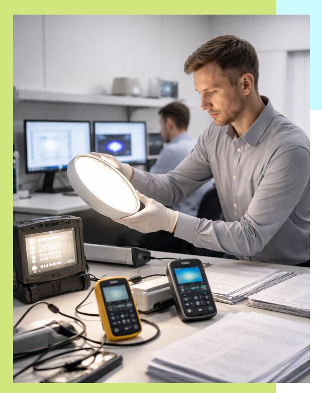 Сертификация светильников в Солнечногорске: испытания и оформление