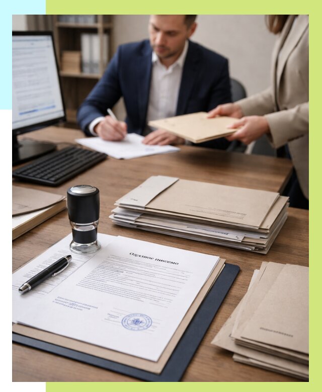 Отказное письмо для таможни в Солнечногорске от 3122 р, Алешин-Слн